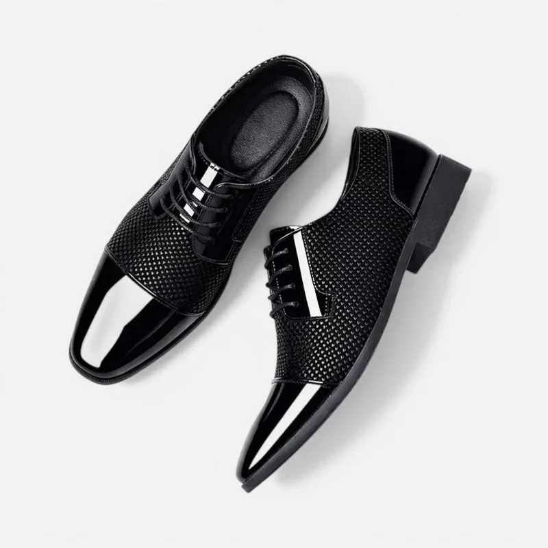 Jürgen | Herren Schnürschuhe Spitz Strukturiert – Elegante Schnürschuhe Business 2026
