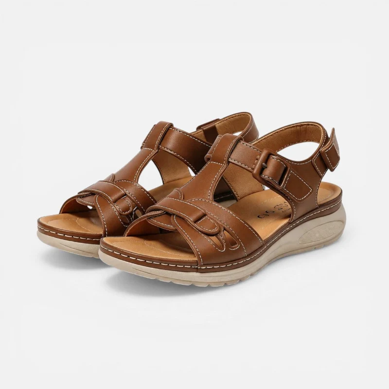 Tanja | Damen Sandalen Verstellbare Riemen Flach – Flache Riemensandalen Sommer 2026