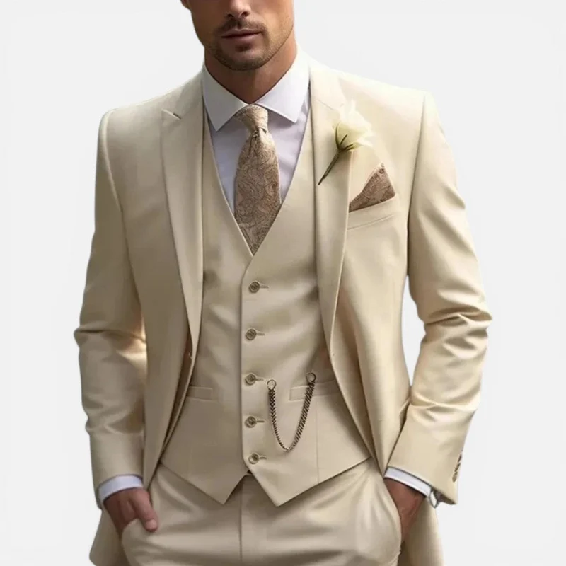 Dieter | Herren Anzug Set Weste Slim Fit – Dreiteiliger Anzug Business Herren 2026