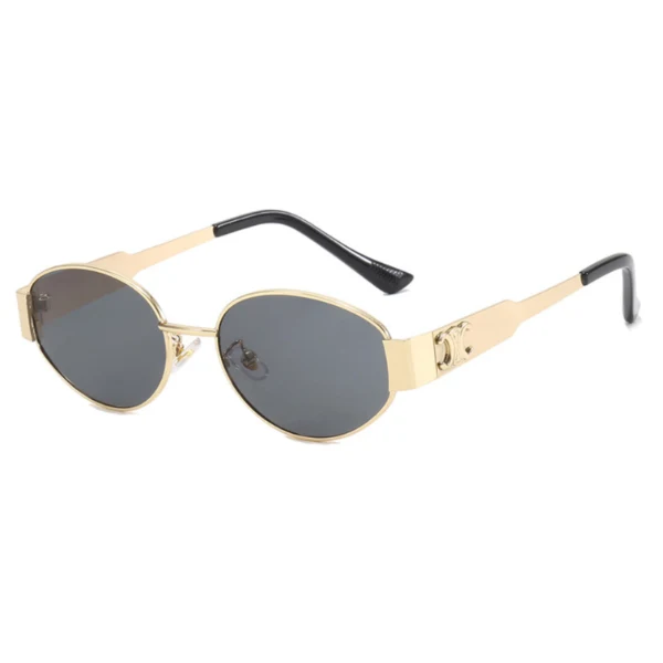 Maren | Damen Retro Sonnenbrille Oval – Metallrahmen Getönte Gläser Vintage Style 2026