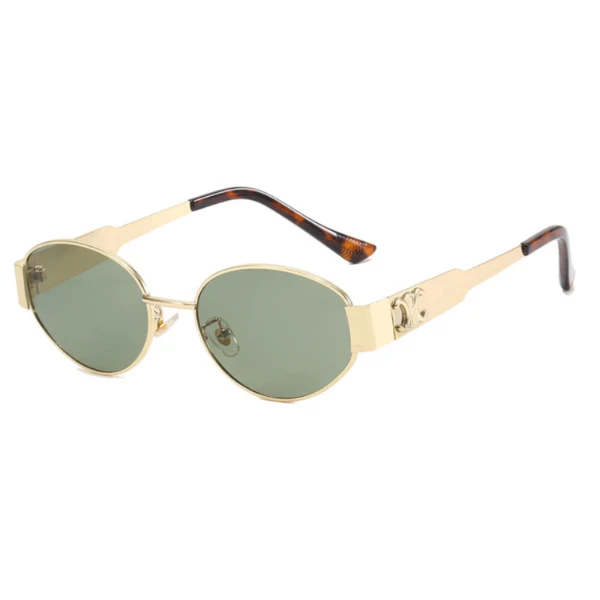 Maren | Damen Retro Sonnenbrille Oval – Metallrahmen Getönte Gläser Vintage Style 2026