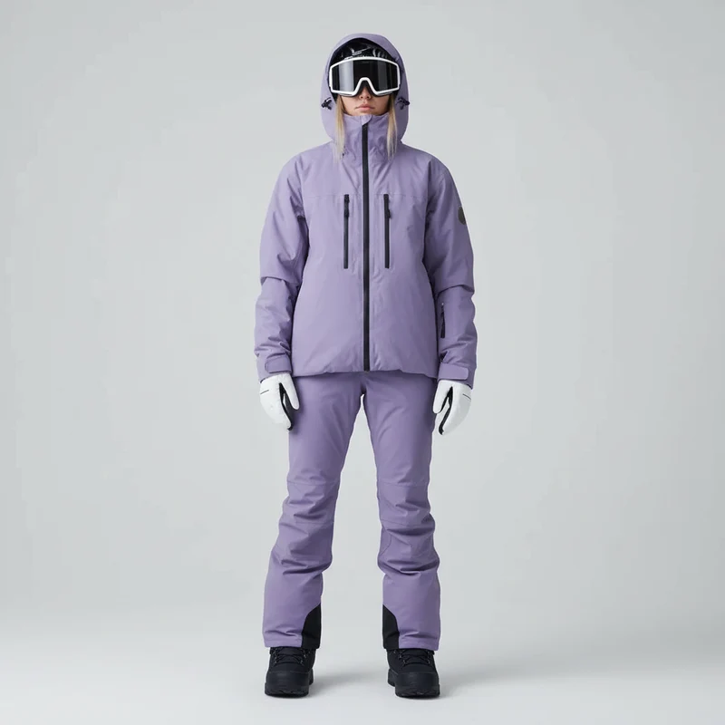 Zweiteiliges Skipak | gepolsterte Jacke und Hose mit klarer Form