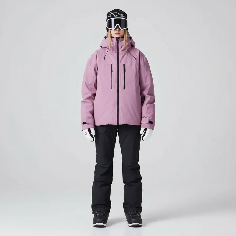 Zweiteiliges Skipak | gepolsterte Jacke und Hose mit klarer Form