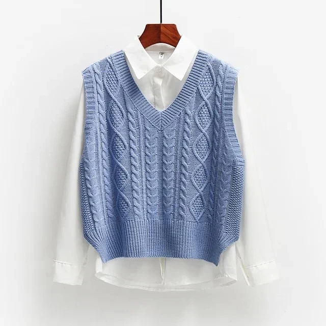 Damen Strickpullover | V-Ausschnitt mit strukturierter Oberfläche