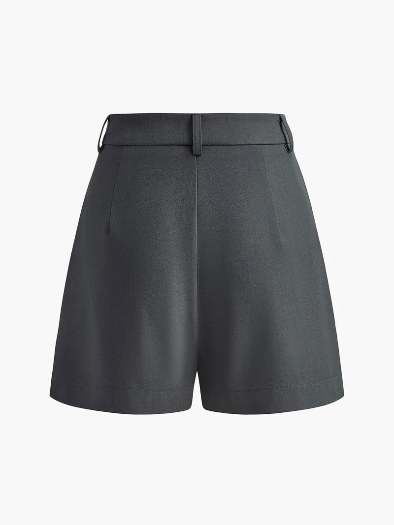 Damen Shorts | hohe Taille mit geradem Bein und Hüftabschluss