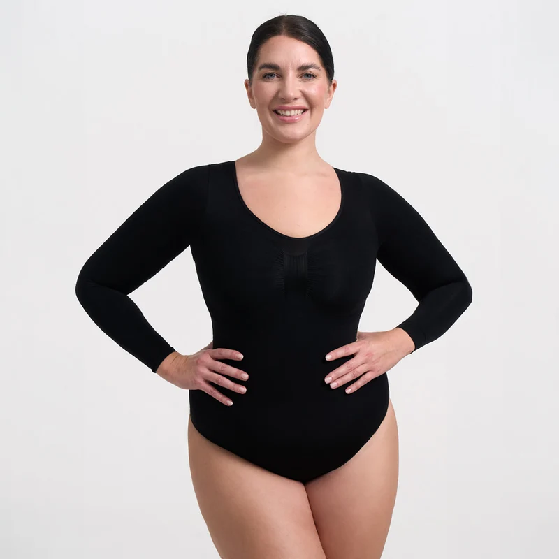 Damen Body | langärmelig mit durchgehender Fläche und Rückenöffnung