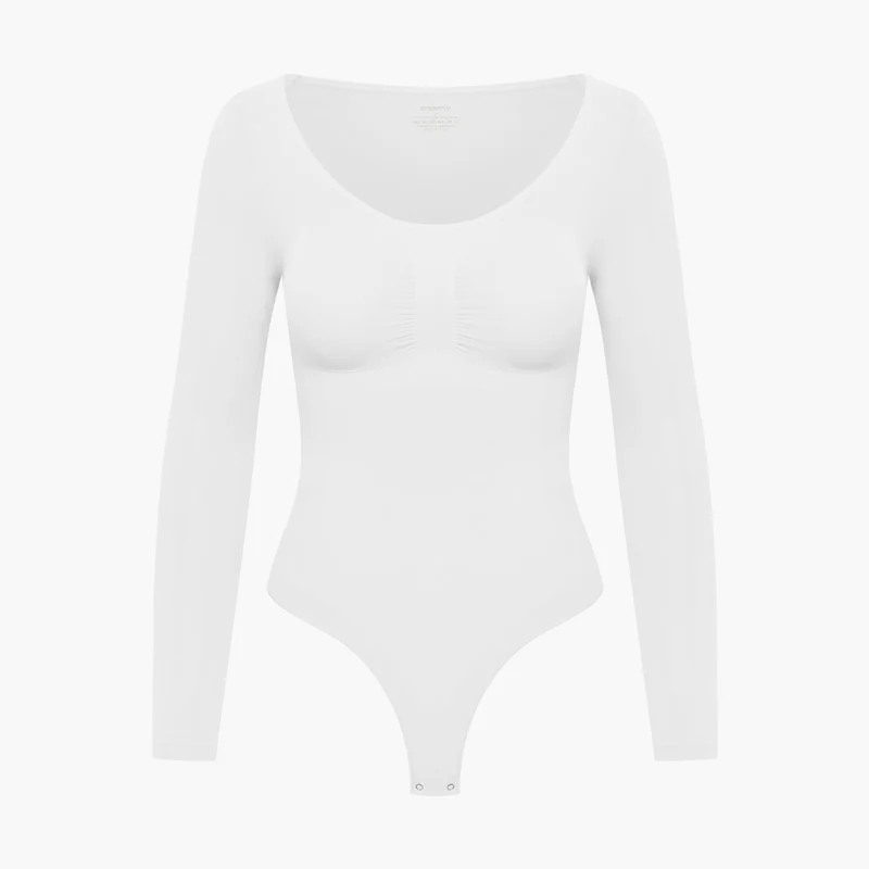 Damen Body | langärmelig mit durchgehender Fläche und Rückenöffnung