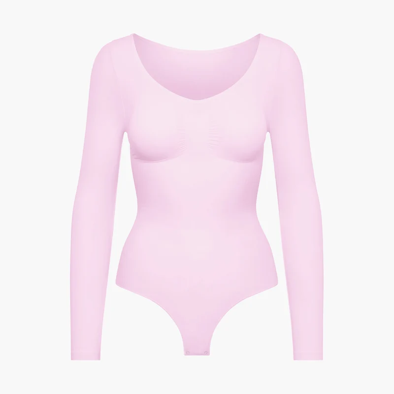 Damen Body | langärmelig mit durchgehender Fläche und Rückenöffnung