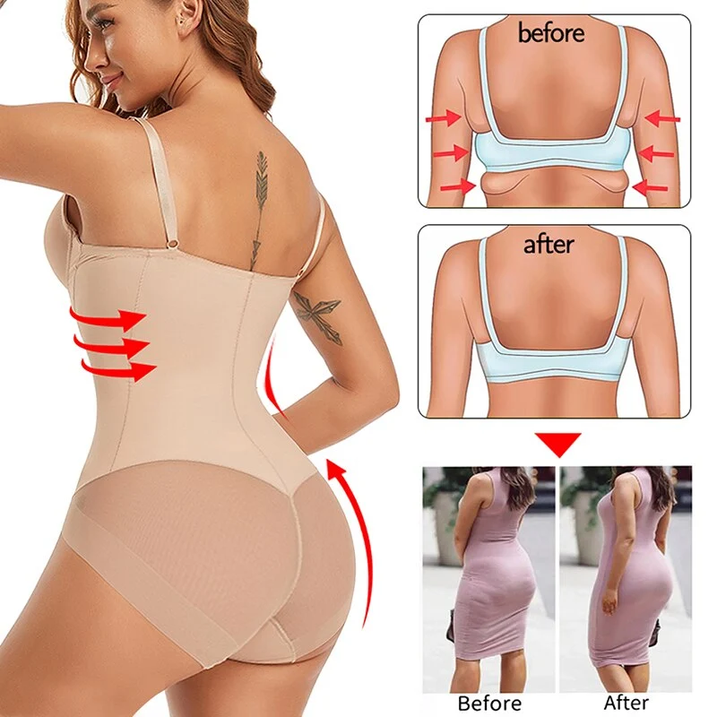 Damen Body | einteilig mit Unterbruststütze und Schulterbändern