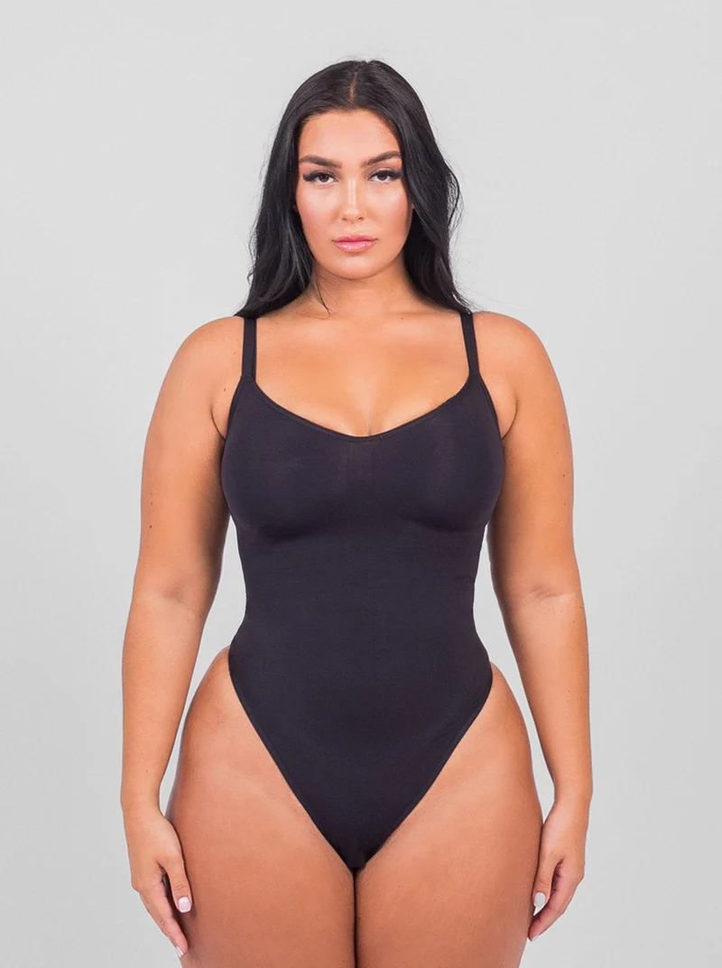 Damen Body | durchgehende Körperform mit Schulterbandern