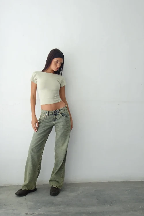 Damen Jeans | niedrige Taille mit gerader Beinführung
