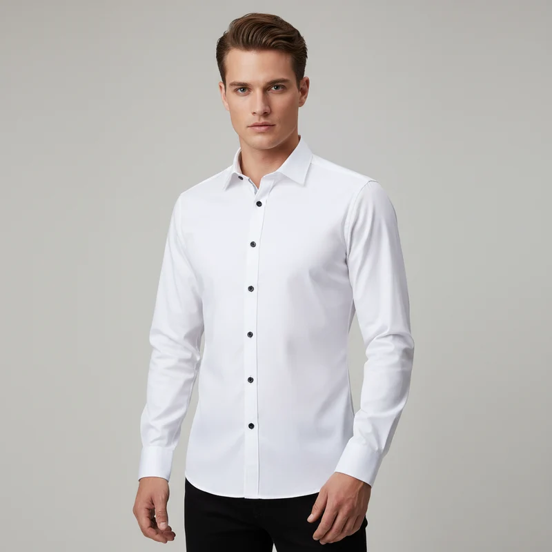 Herren Hemd | Slim Fit mit klarer Knopfleiste