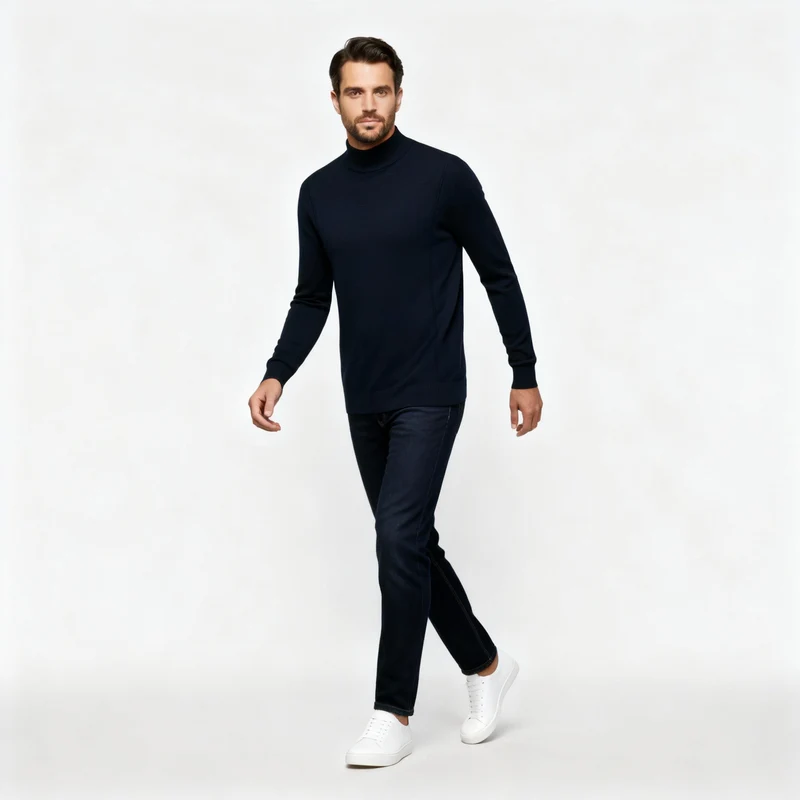 Herren Pullover | klassisch geschnitten mit Rundhalsausschnitt