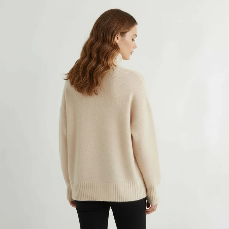 Damen Pullover | Rollkragen mit gerader Passform