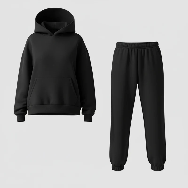Damen Set | Oberteil mit Rundhals und passende Hose