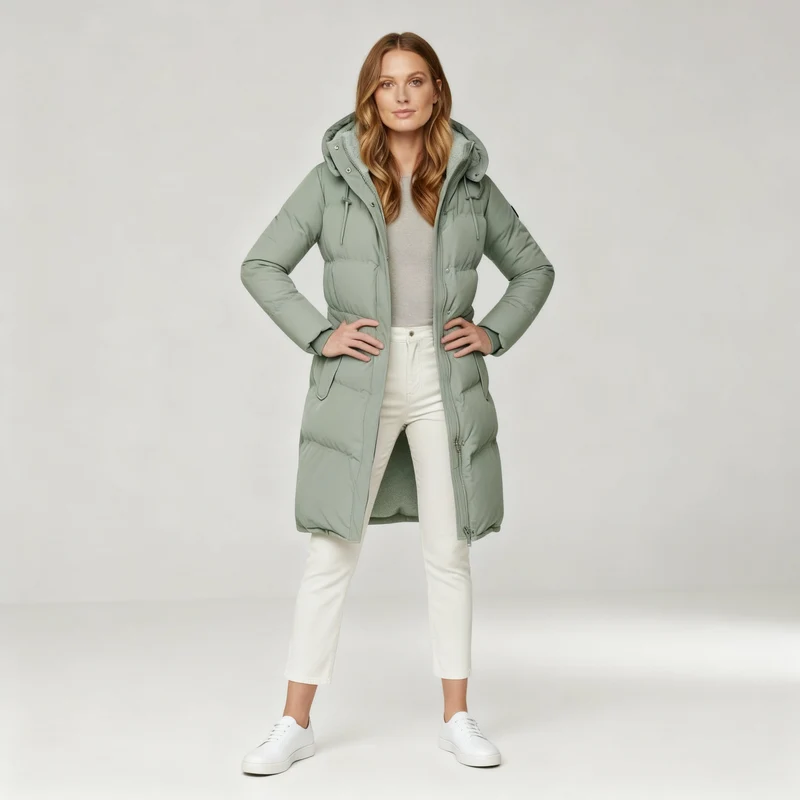 Damen Jacke | gesteppte Form mit durchgehendem Frontverschluss