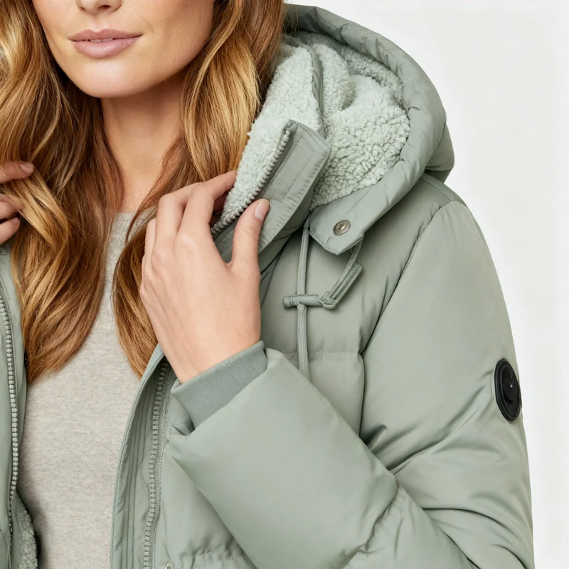 Damen Jacke | gesteppte Form mit durchgehendem Frontverschluss