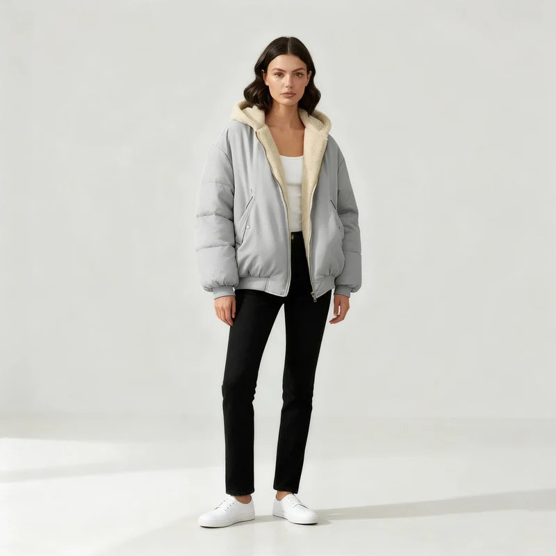 Damen Jacke | oversized Schnitt mit klarer Volumenform