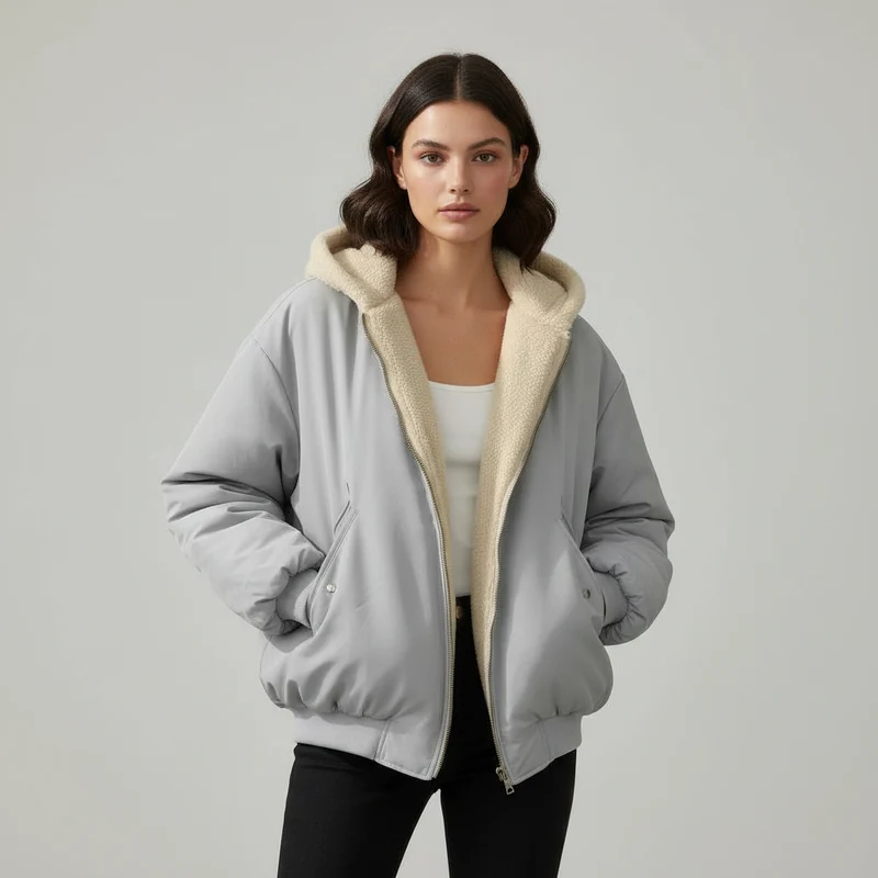 Damen Jacke | oversized Schnitt mit klarer Volumenform