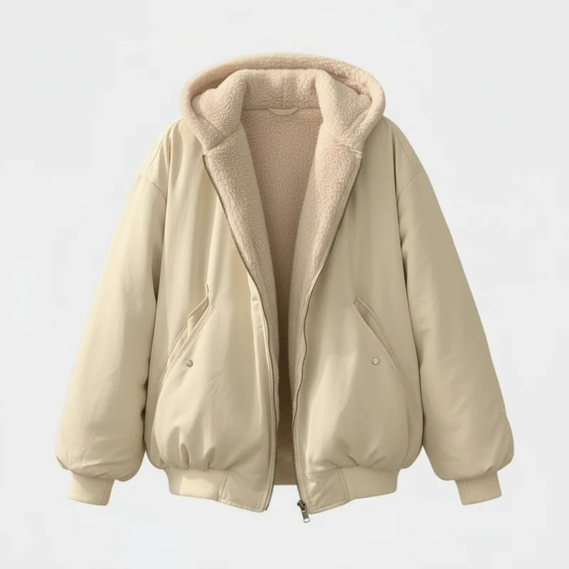 Damen Jacke | oversized Aufbau mit gesteppter Konturführung