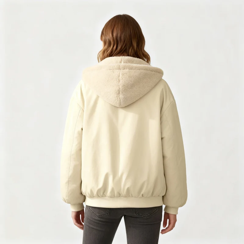 Damen Jacke | oversized Aufbau mit gesteppter Konturführung