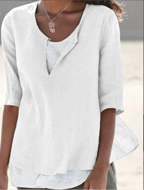 Damen Bluse | mehrlagige Ausführung und gleichmäßige Linienführung