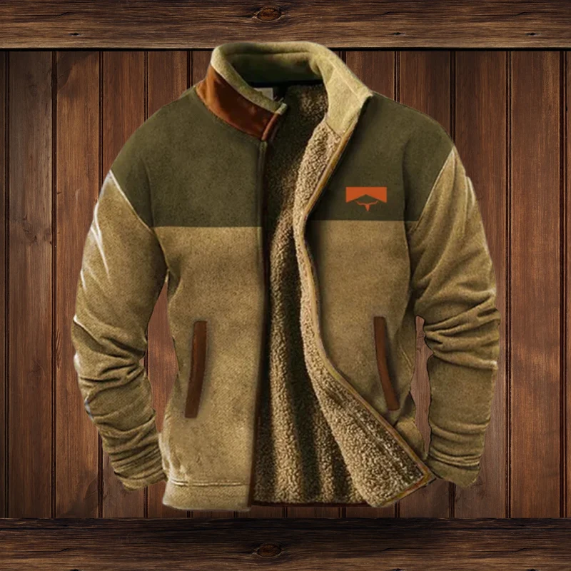Herren Jacke | Durchgehender Reißverschluss mit Umlegekragen