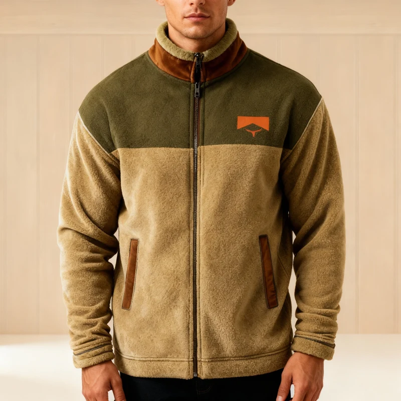 Herren Jacke | Durchgehender Reißverschluss mit Umlegekragen
