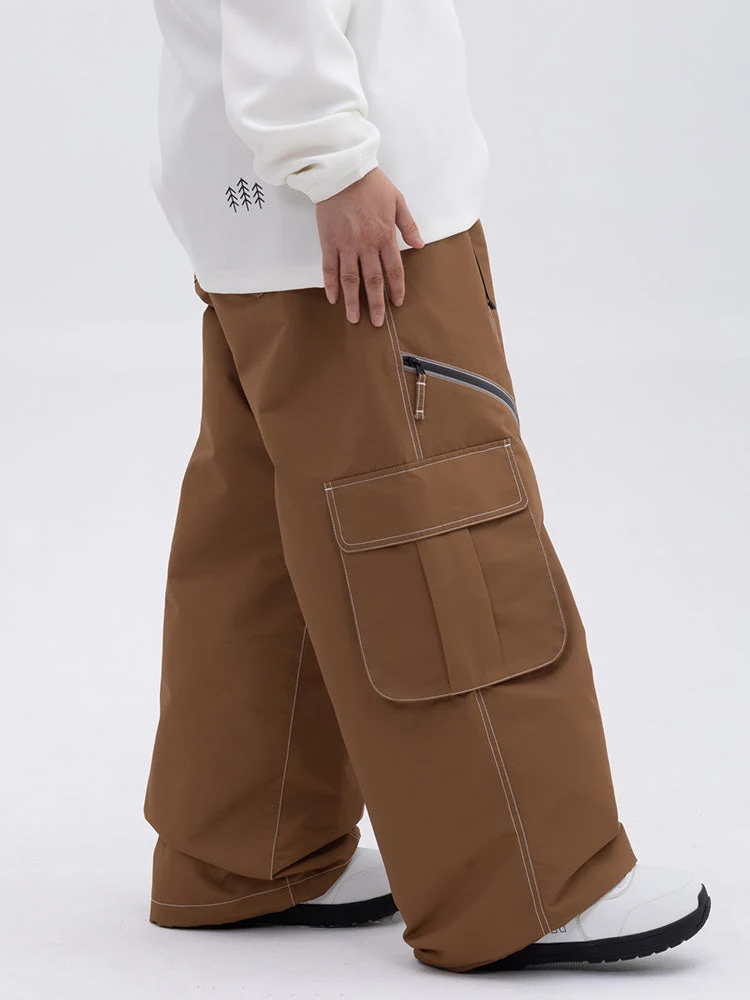 Damen Hose | Oversize Baggy Beinform mit Cargotaschen