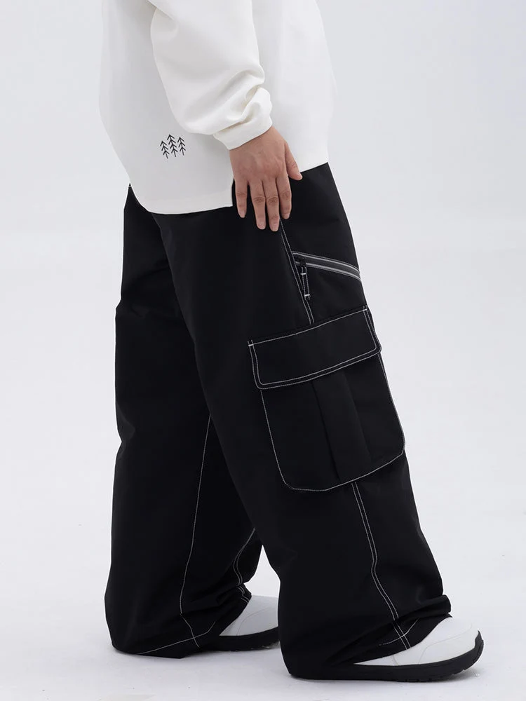 Damen Hose | Oversize Baggy Beinform mit Cargotaschen