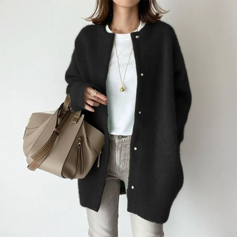 Damen Strickjacke | Offene Front mit gleichmäßiger Kantenführung