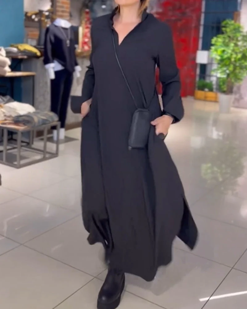 Damenkleid | Lange Ausführung mit gerader Linienführung