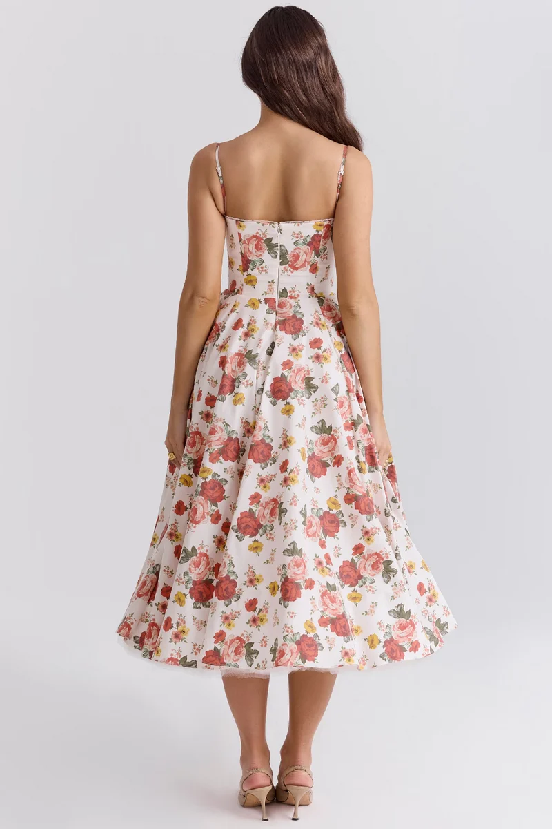 Damenkleid | A-Linie Rock und Korsettoberteil