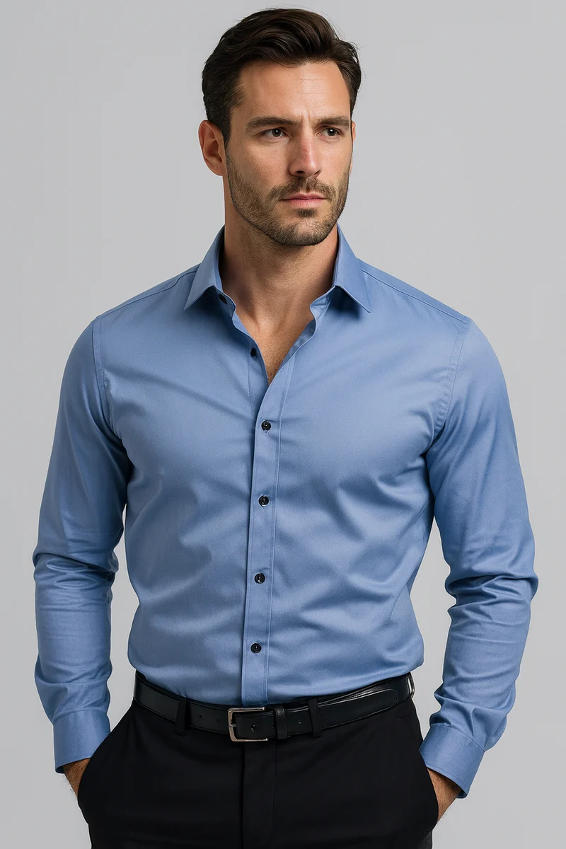 Herrenhemd | Stretch-Design für Alltag Freizeit und Business