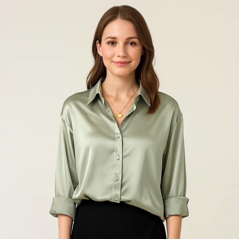 Damenbluse | Klassischer Vintage-Schnitt mit Silhouette