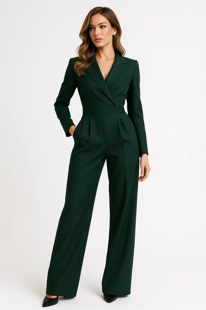 Damen Overall | V-Ausschnitt und Beinpartie