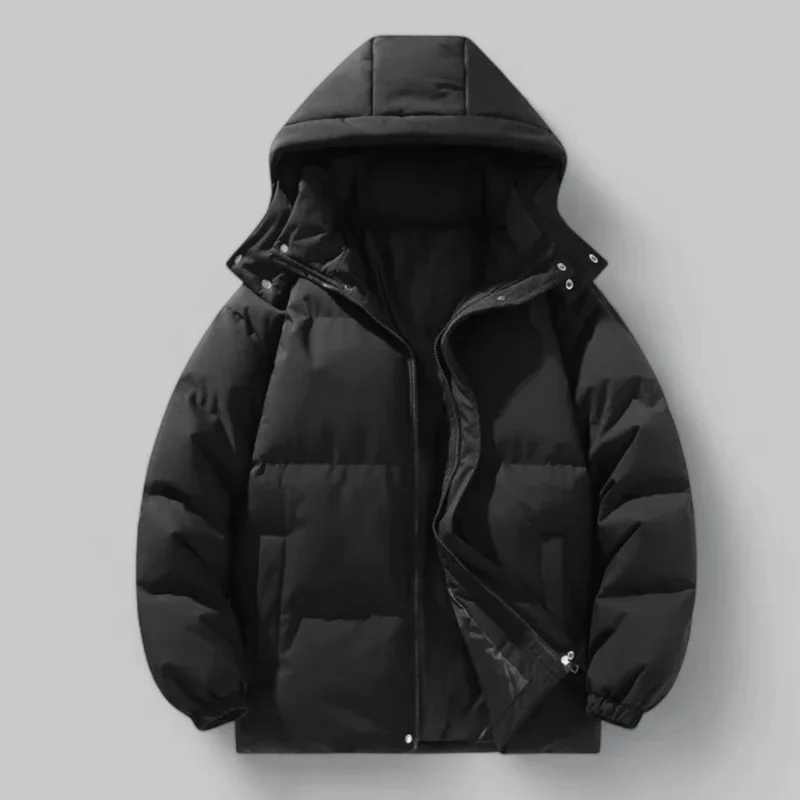 Herrenjacke | Kapuze und gesteppte Ausführung