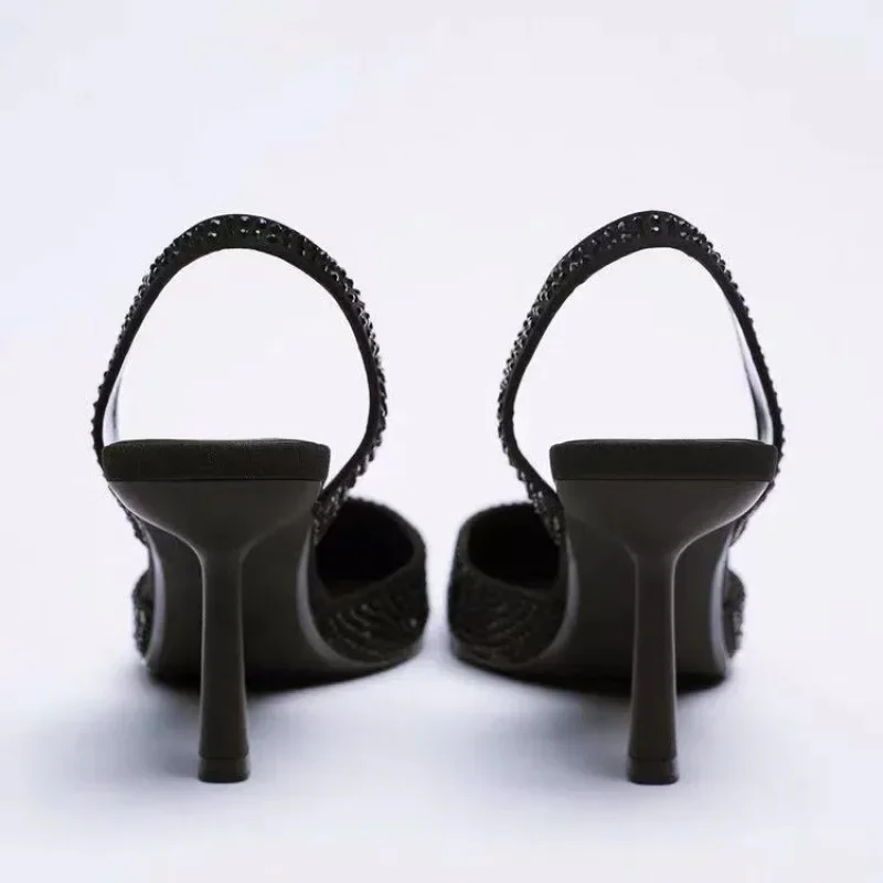 Damen Pumps | Slingback Ausführung mit funkelnden Akzenten
