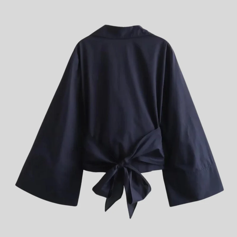Damen Top | Locker geschnitten mit Taillenband
