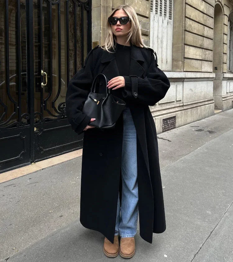 Damen Wintermantel | Lange Oversized Ausführung für kalte Tage