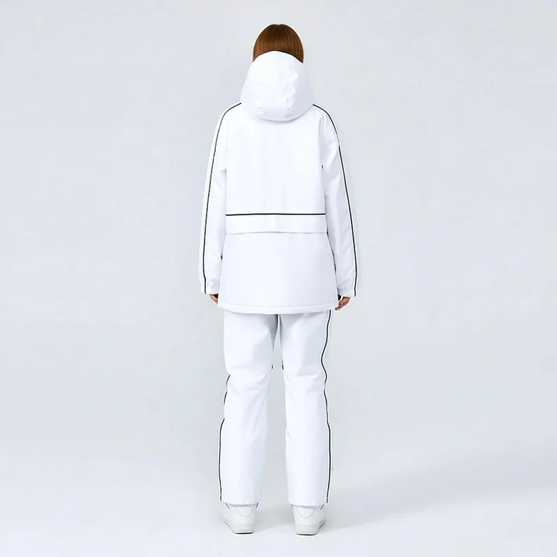 Unisex Skianzug Set | Weißer Zweiteiler für Winteraktivitäten