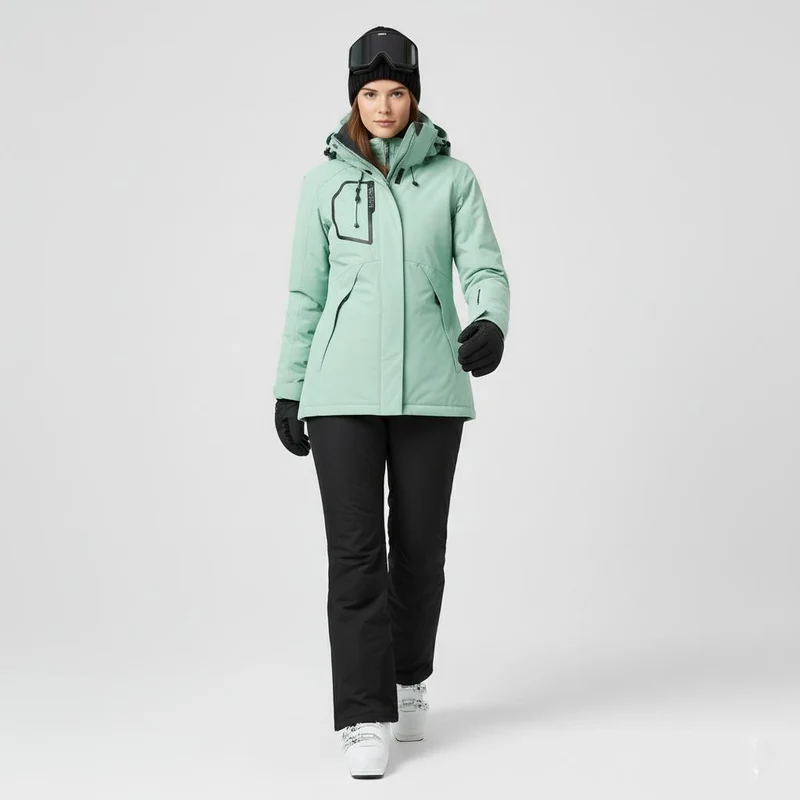 Damen Skiset | Jacke mit Kapuze Hose abgestimmte Ausführung