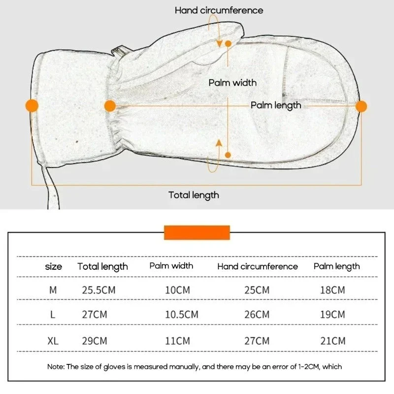 Unisex Skihandschuhe | Geschlossene Form Touchfunktion