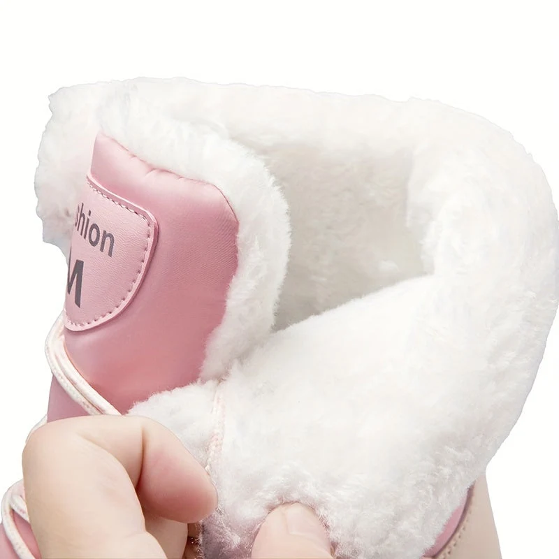Damen Winterstiefel | Hoher Schaft geschlossene Form Profilsohle