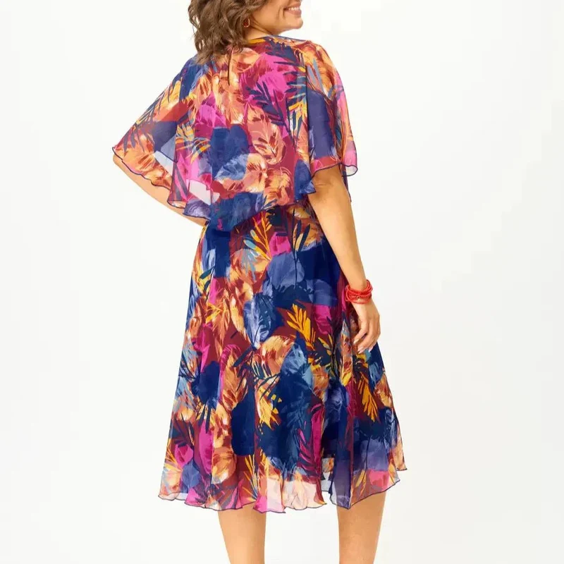 Eileen™ - Florales Midi-Kleid