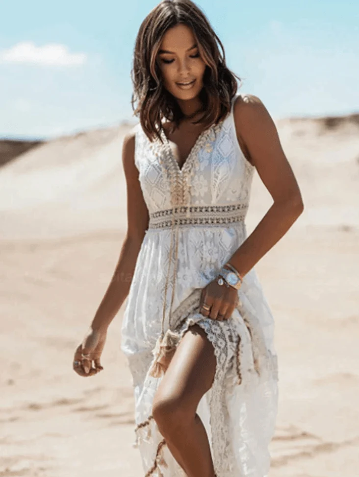 Isabelle™ - Damen Sommerkleid Boho Maxi | Strand Casual