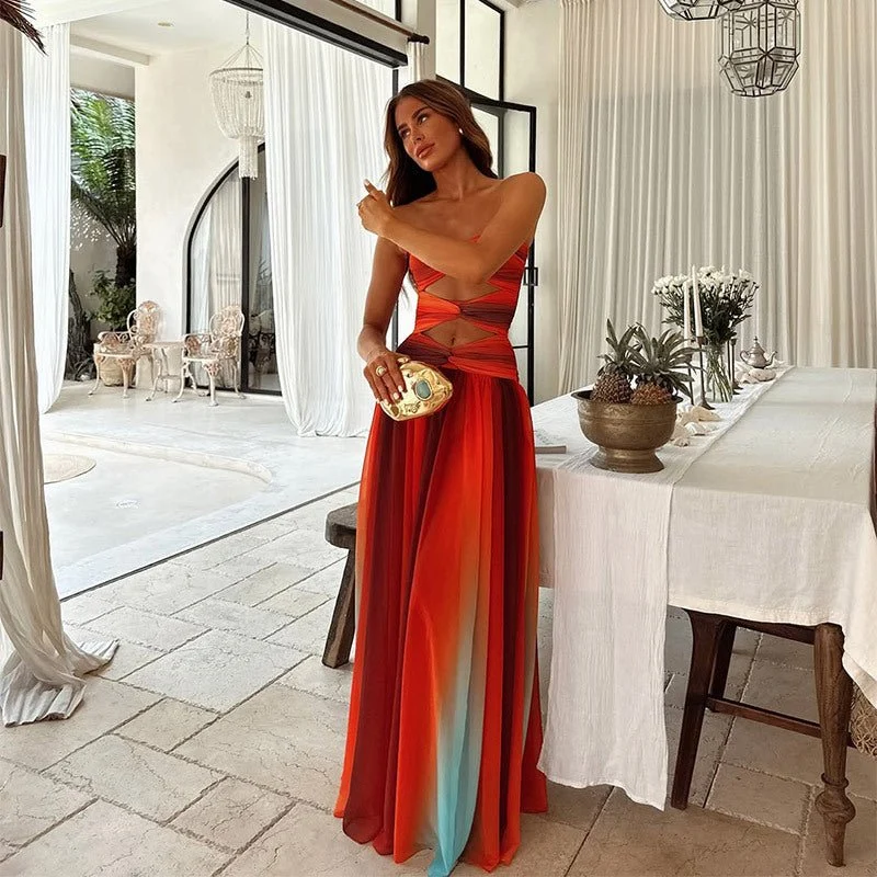Laney™ - Trägerloses Maxikleid