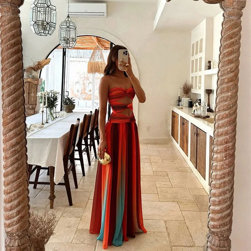 Laney™ - Trägerloses Maxikleid