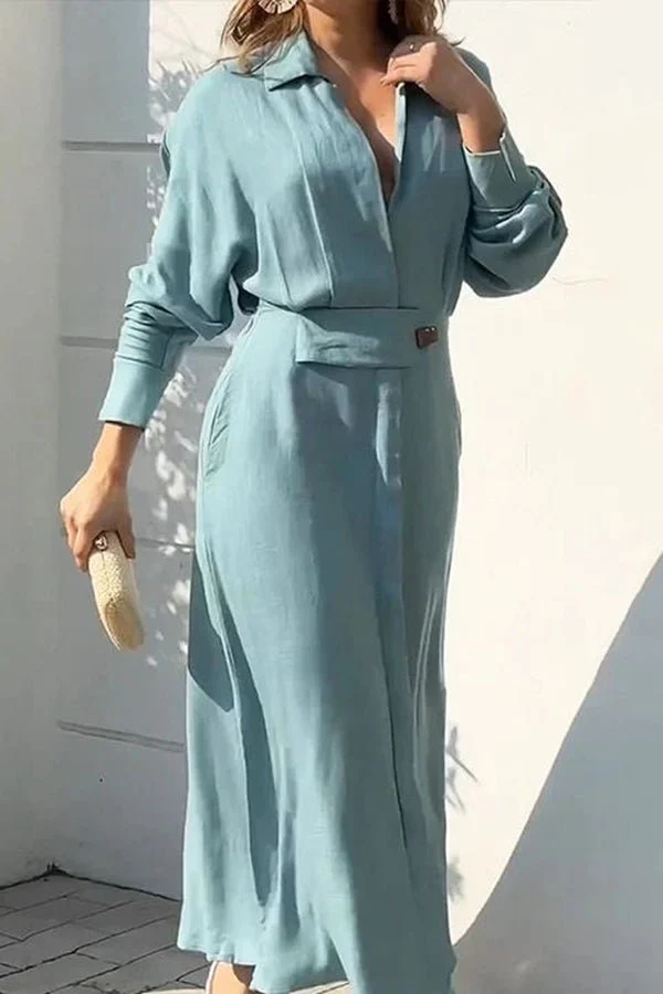 Yara™ - Knöchellanges Hemdkleid