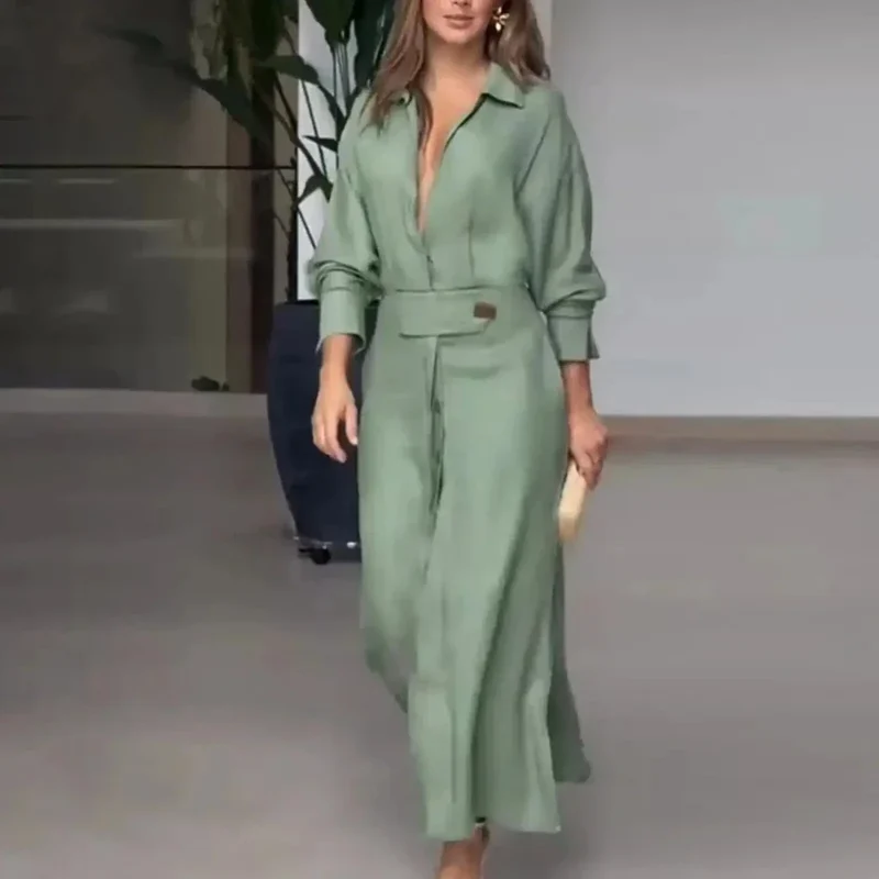 Yara™ - Knöchellanges Hemdkleid